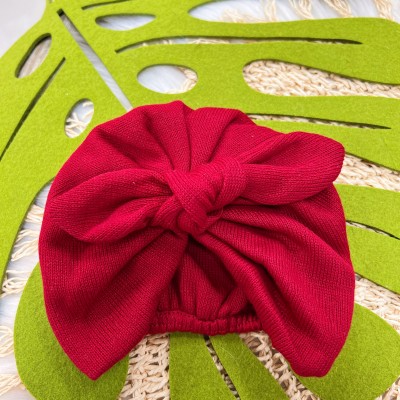 Saída de maternidade Paola- manta vermelha com turbante